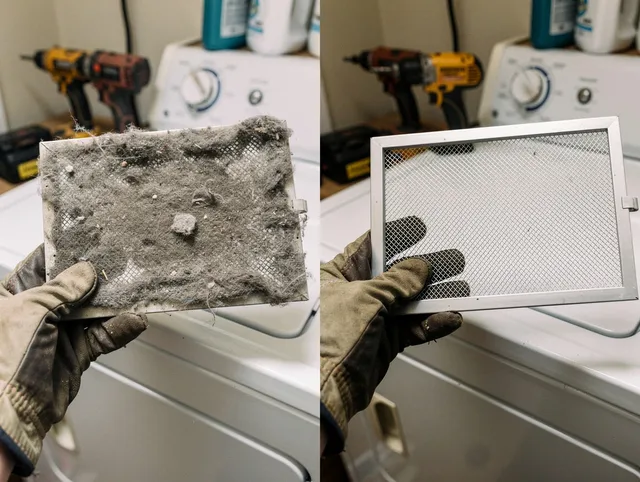 Professional lint trap cleaning by San Jacinto Dryer Vent Cleaning in San Jacinto