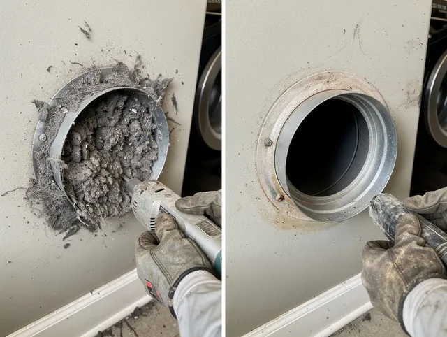 Professional clogged vent cleaning by San Jacinto Dryer Vent Cleaning in San Jacinto