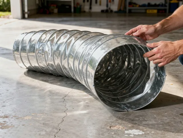 San Jacinto Dryer Vent Cleaning specialist using advanced equipment for thorough duct cleaning in San Jacinto